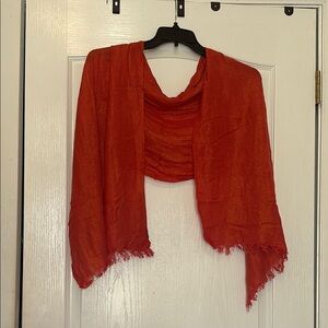 Vibrant Orange Scarf